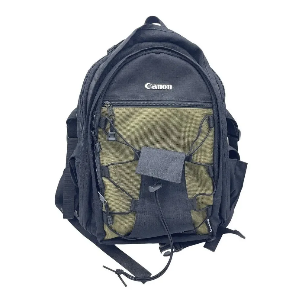 Canon Deluxe Photo Backpack 200 EG, Black and Olive Green, 15